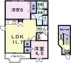 ツインシャトーＡの物件間取画像